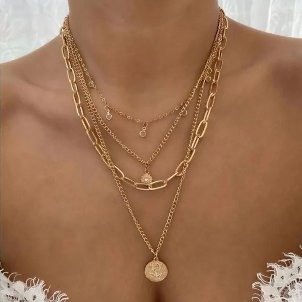 Layered boho necklace  S361